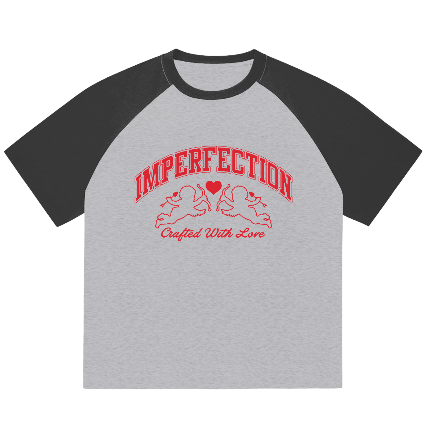 Crafted with Love Raglan Sleeve T-Shirt - Imperfection