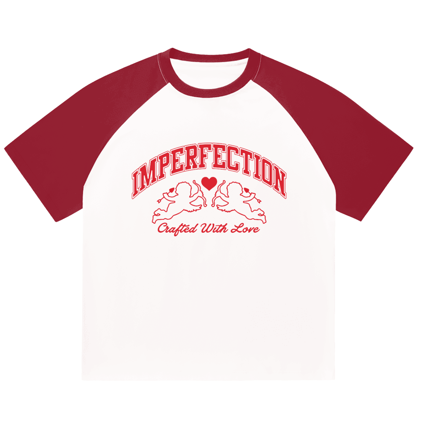 Crafted with Love Raglan Sleeve T-Shirt - Imperfection