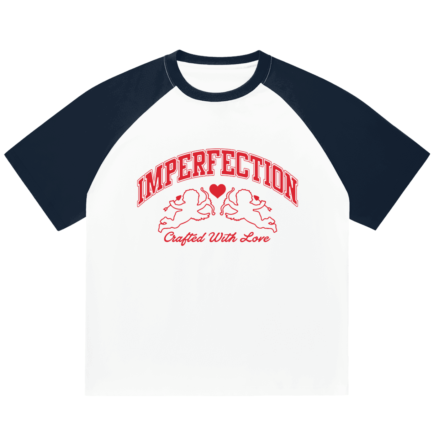 Crafted with Love Raglan Sleeve T-Shirt - Imperfection