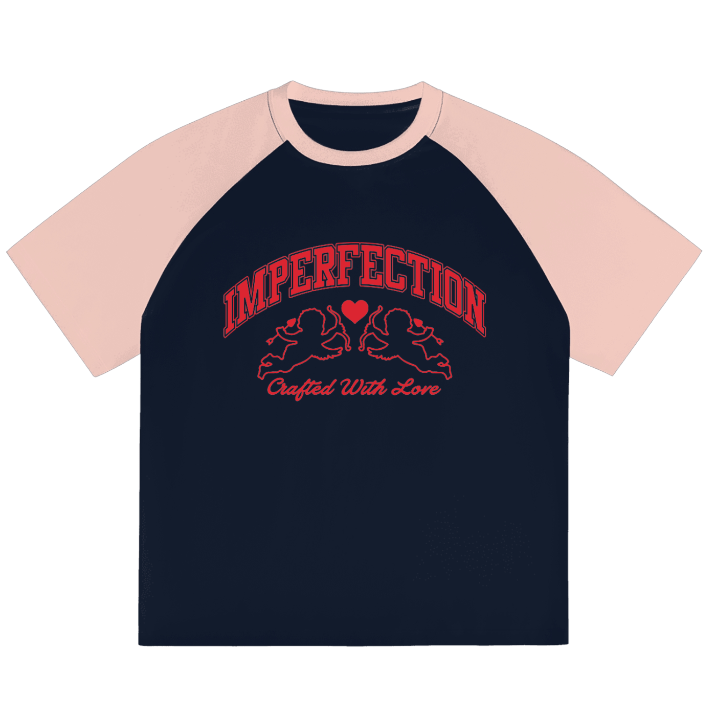 Crafted with Love Raglan Sleeve T-Shirt - Imperfection
