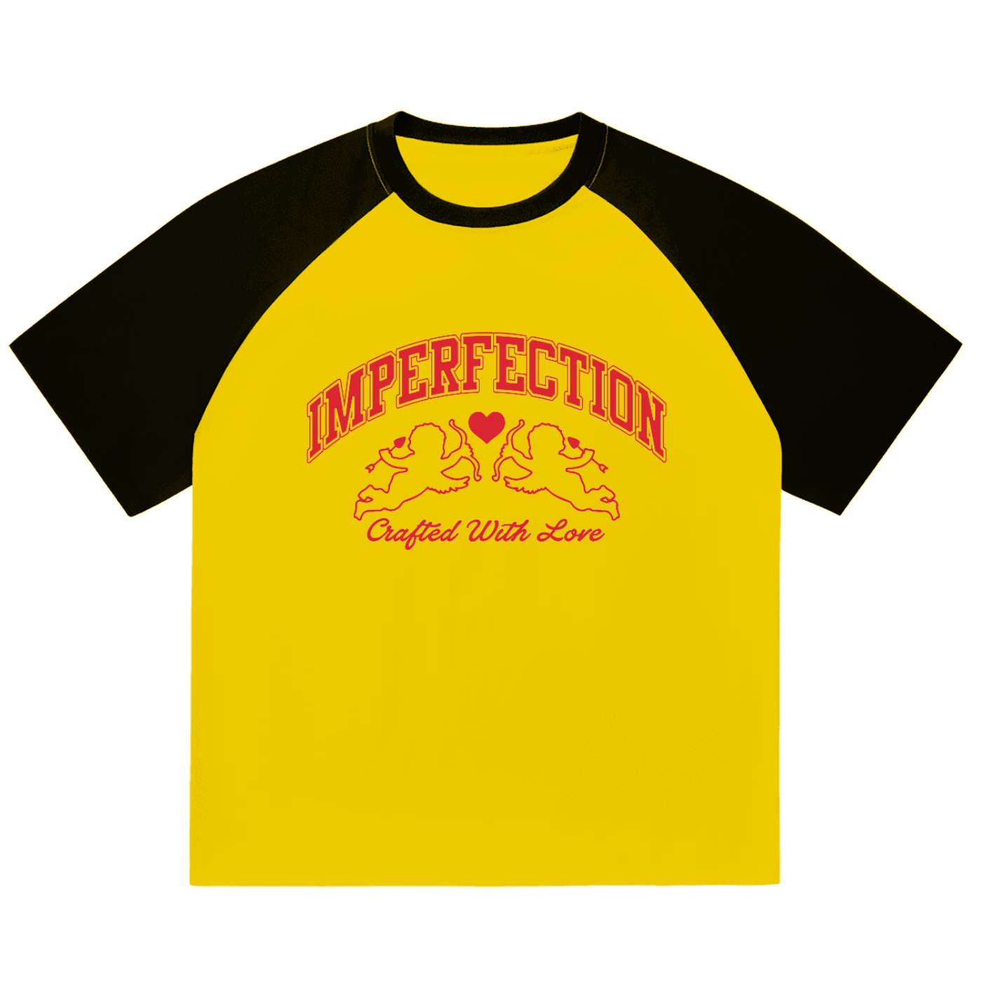 Crafted with Love Raglan Sleeve T-Shirt - Imperfection