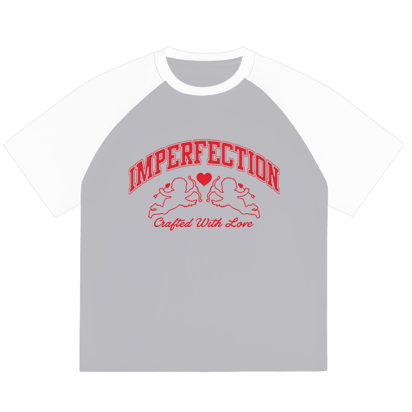 Crafted with Love Raglan Sleeve T-Shirt - Imperfection