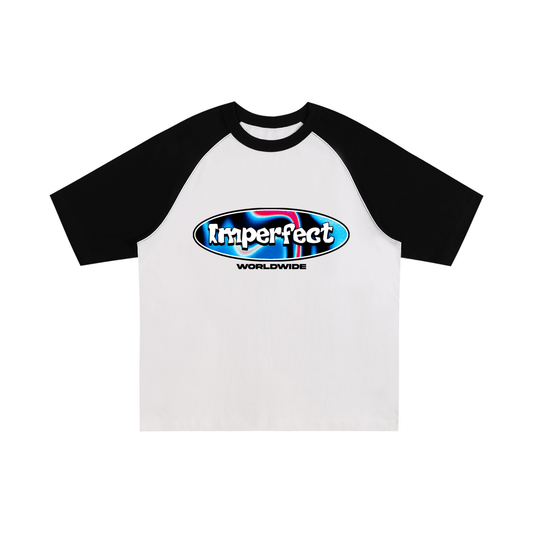 Imperfect World Raglan Sleeve T-Shirt - Imperfection