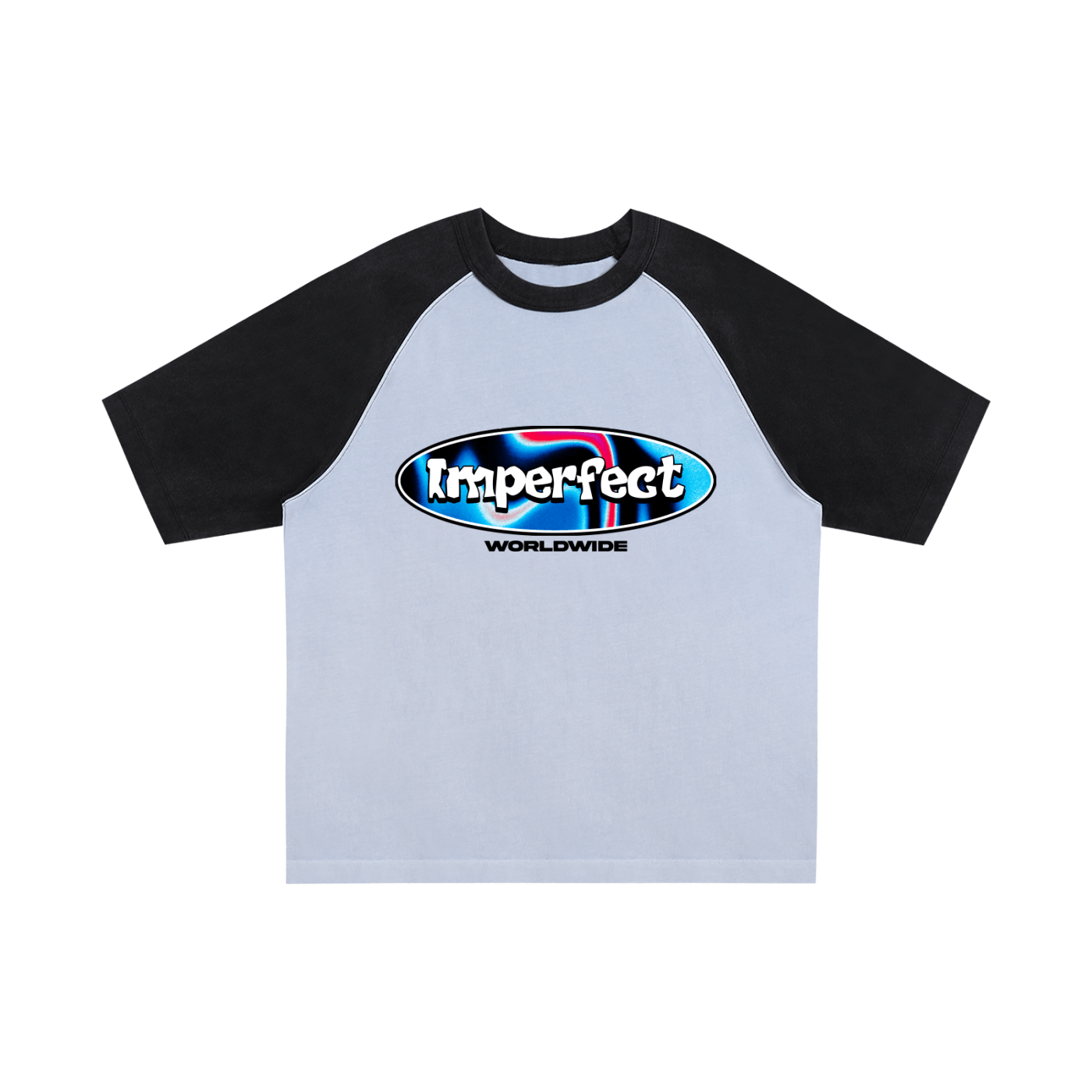 Imperfect World Raglan Sleeve T-Shirt - Imperfection